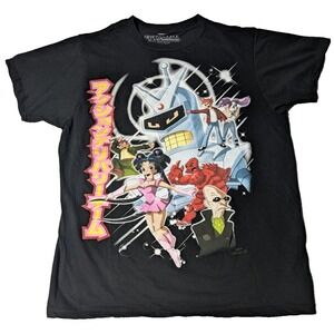 FUTURAMA ACTION DELIVERY FORCE ASSEMBLE Men Medium Ripple Junction T-Shirt EUC